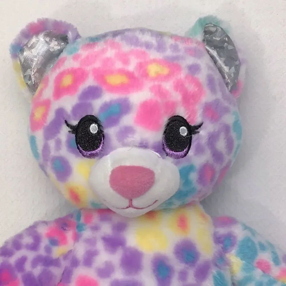 Build-A-Bear Rainbow Leopard Print Kitty - Picture 2 of 9